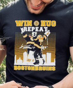Win Huf Repeat Boston Bruins City Skyline Signatures Shirt