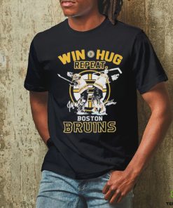 Win Hug Repeat Jeremy Swayman And Linus Ullmark Boston Bruins 2022 2023 Signatures T shirt