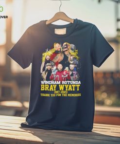 Windham Rotunda Bray Wyatt 1987 2023 thank you for the memories signature shirt