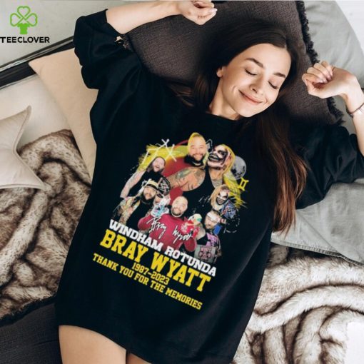 Windham Rotunda Bray Wyatt 1987 2023 thank you for the memories signature shirt
