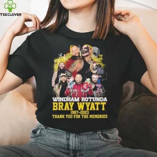 Windham Rotunda Bray Wyatt 1987 2023 thank you for the memories signature shirt