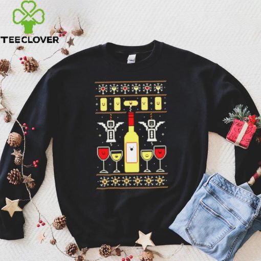 Wine Christmas Ugly Pattern hoodie, sweater, longsleeve, shirt v-neck, t-shirt