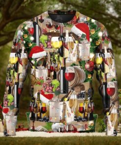 Wine For A Night Ugly Christmas Sweater