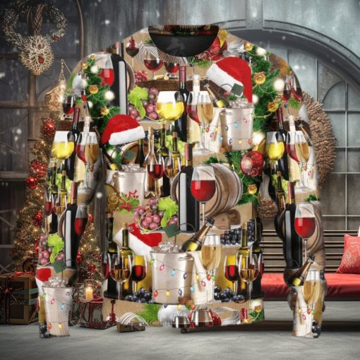 Wine For A Night Ugly Christmas Sweater