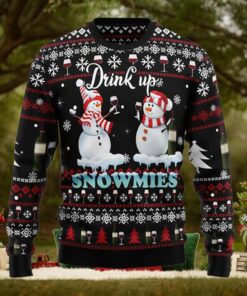Wine Snowmies Ugly Christmas Sweater