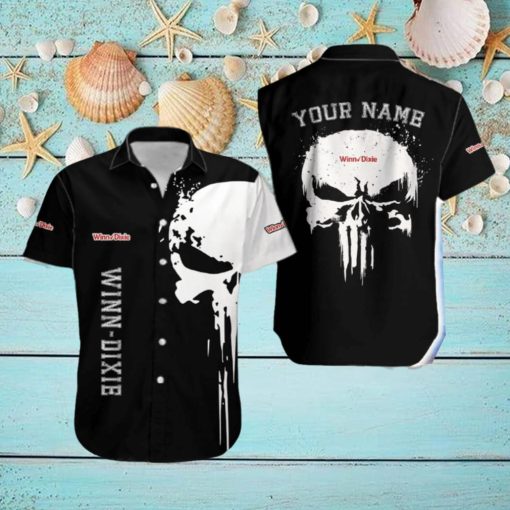Winn Dixie Exclusive Logo Brand Hawaiian Shirt Skull Gift Summer Custom Name