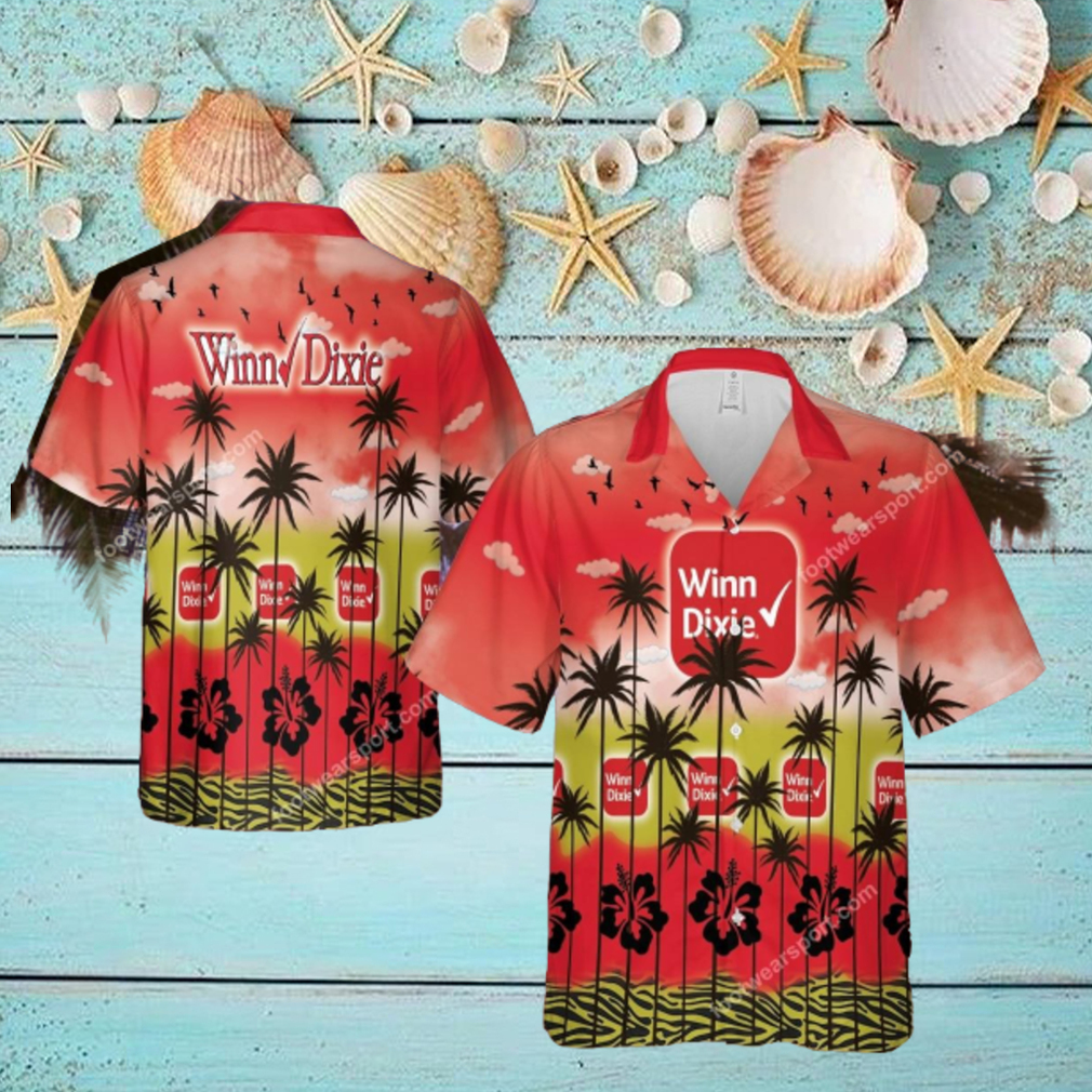 Winn Dixie Palm Logo Aloha Hawaiian Shirt For Men And Women