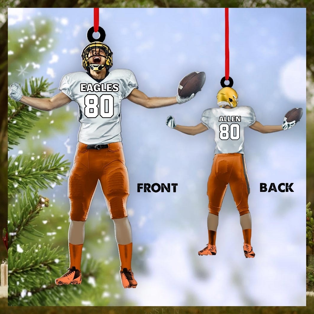 Winner Emotions American Football Ornament Custom Ornament Gift For Football Player Personalized Gifts For Football Lovers Winner Emotions American Football Ornament Custom Ornament Gift For Football Player Personalized Gifts For Football Lovers