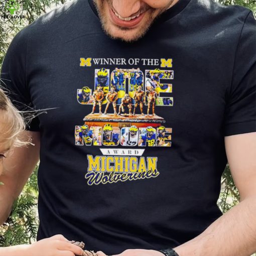 Winner of the Joe Moore award Michigan Wolverines 2024 hoodie, sweater, longsleeve, shirt v-neck, t-shirt