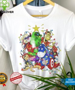 Winnie The Pooh Characters Marvel Christmas Light Shirt