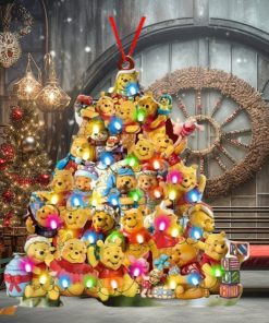 Winnie The Pooh Disney 100 Christmas Tree Decorations Unique Custom Shape Xmas Ornament