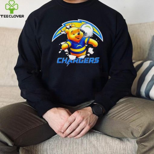 Winnie The Pooh FLN Football Los Angeles Chargers hoodie, sweater, longsleeve, shirt v-neck, t-shirt