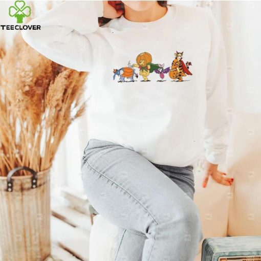 Winnie The Pooh Sweathoodie, sweater, longsleeve, shirt v-neck, t-shirt, Halloween Party 2022, Pooh Piglet Tiger, Disney Trip Shirt