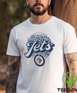 Winnipeg Jets Leopard Print Long Sleeve T Shirt