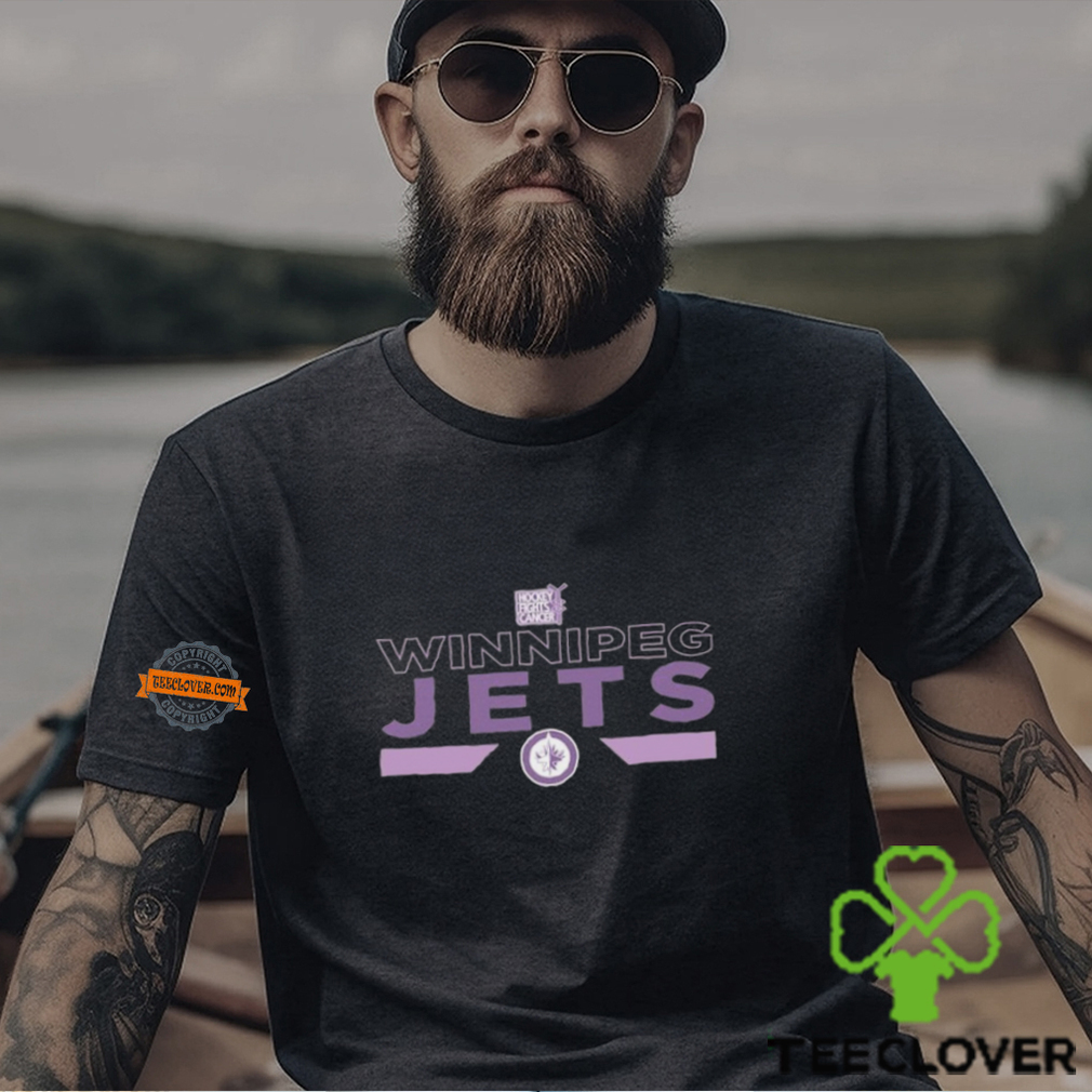 Winnipeg Jets Levelwear Youth Hockey Fights Cancer Podium Shirt Winnipeg Jets Levelwear Youth Hockey Fights Cancer Podium Shirt