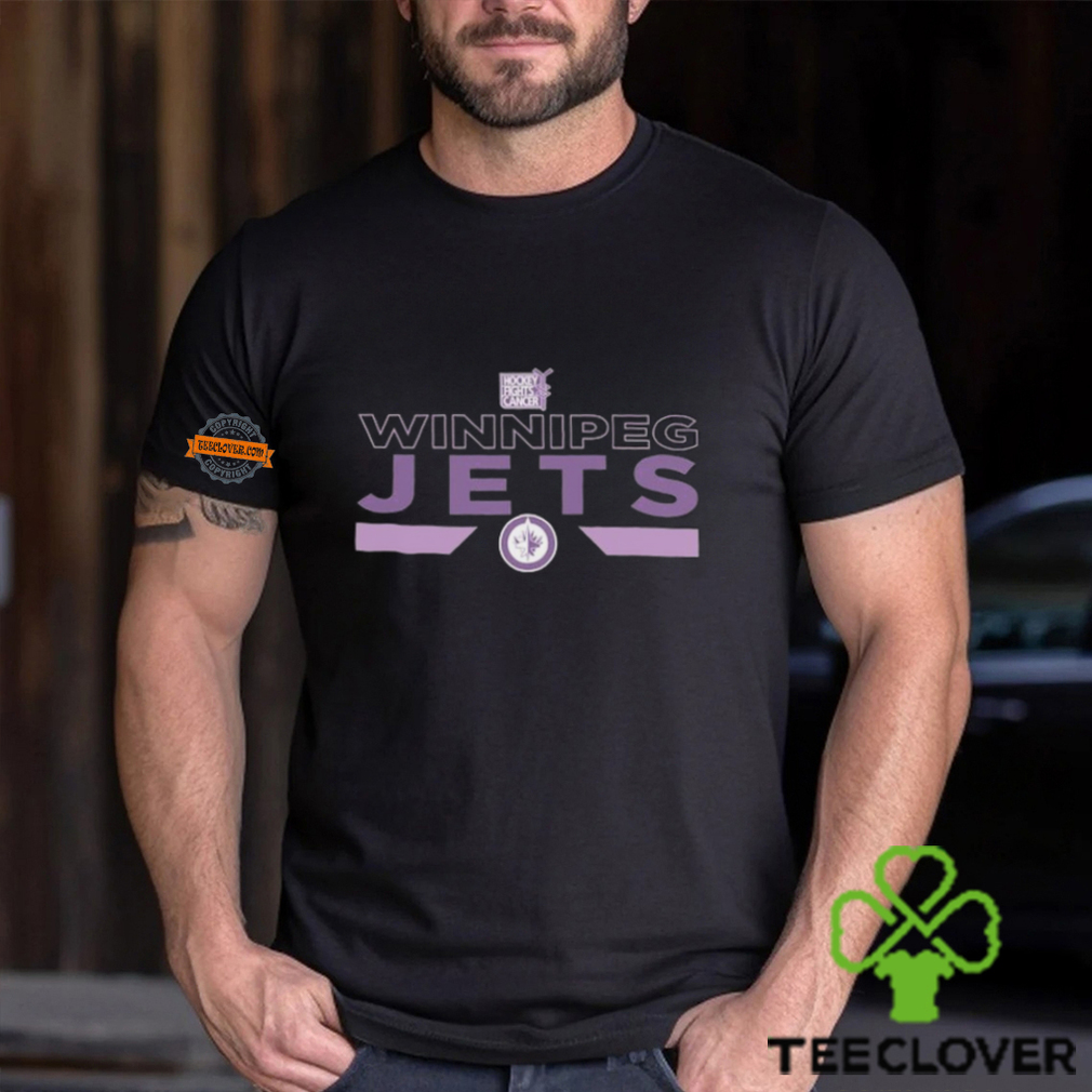 Winnipeg Jets Levelwear Youth Hockey Fights Cancer Podium Shirt Winnipeg Jets Levelwear Youth Hockey Fights Cancer Podium Shirt