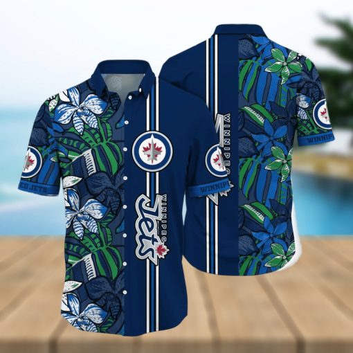 Winnipeg Jets NHL Flower Hawaiian Shirt Unique Gift For Fans