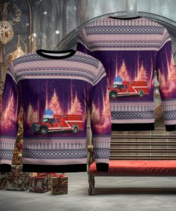 Winston Salem, North Carolina, Forsyth County Fire Division Aop Christmas Ugly Sweater 3D