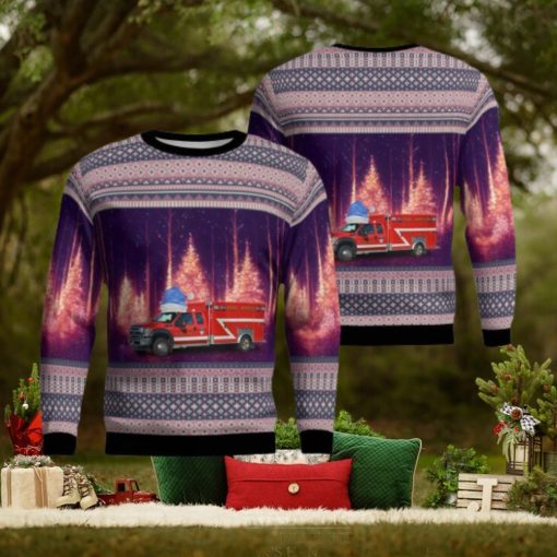 Winston Salem, North Carolina, Forsyth County Fire Division Aop Christmas Ugly Sweater 3D