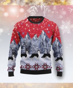 Winter Husky Ugly Christmas Wool Sweater1