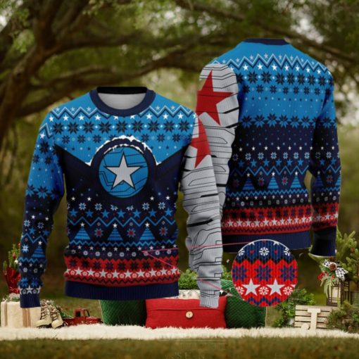Winter Soldier Superhero Avengers Ugly Christmas Sweater Xmas Gifts