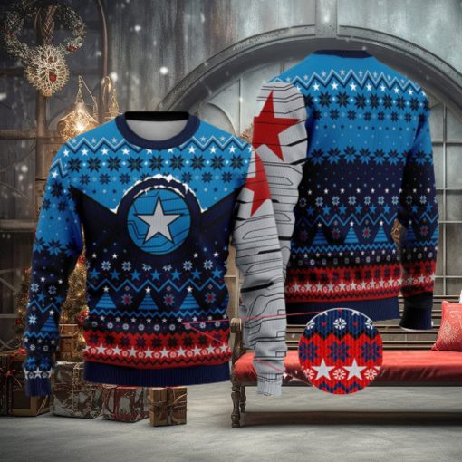 Winter Soldier Superhero Avengers Ugly Christmas Sweater Xmas Gifts