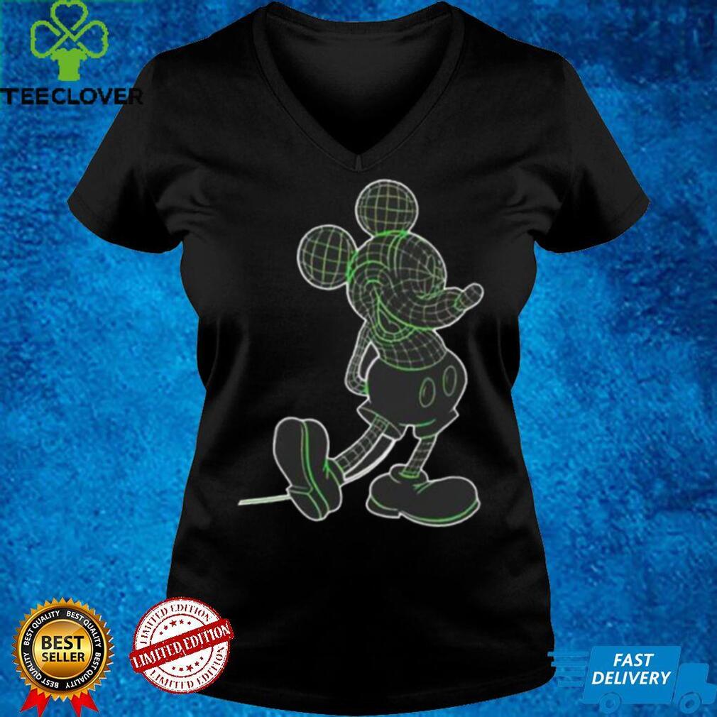 Wire Frame Mickey character unisex T Shirts