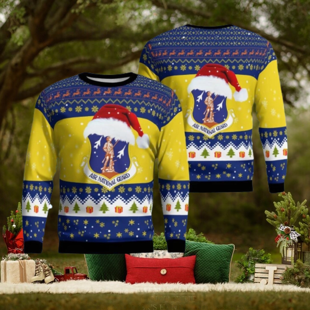 Wisconsin Air National Guard Christmas Aop Christmas Ugly Sweater 3D Wisconsin Air National Guard Christmas Aop Christmas Ugly Sweater 3D