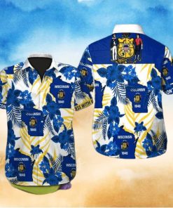 Wisconsin Authentic Beach Sunset Hawaiian Shirt