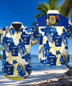 Wisconsin Authentic Beach Sunset Hawaiian Shirt