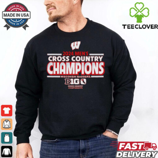 Wisconsin Badgers 2024 Big Ten Men’s Cross Country Champions Shirt