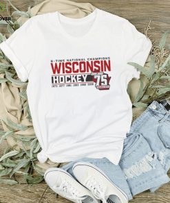 Wisconsin Badgers 75th season and six time National Champions shirt