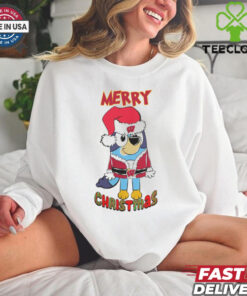 Wisconsin Badgers Bluey Merry Christmas 2024 Shirt
