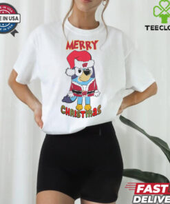 Wisconsin Badgers Bluey Merry Christmas 2024 Shirt