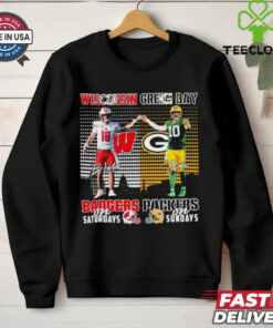 Wisconsin Badgers Braedyn Locke On Saturdays X Jordan Love Green Bay Packers On Sundays Shirt