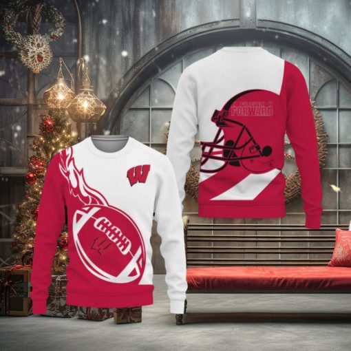 Wisconsin Badgers Go to Champion 2023 Ugly Christmas Sweater Men And Women Gift For Fans Holidays