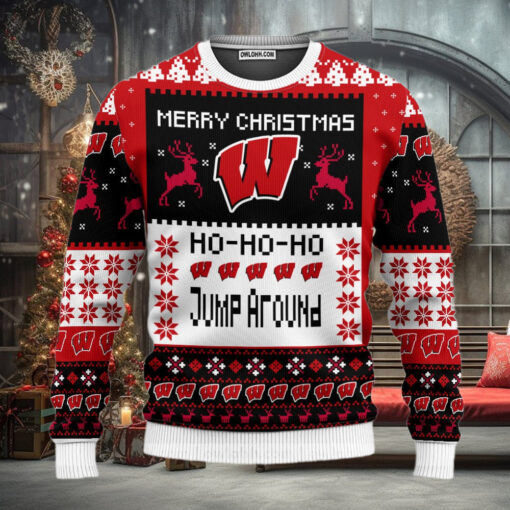 Wisconsin Badgers Merry Christmas Ugly Christmas Sweaters