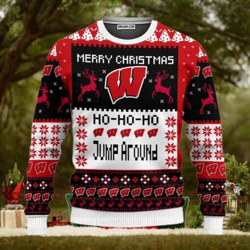 Wisconsin Badgers Merry Christmas Ugly Christmas Sweaters