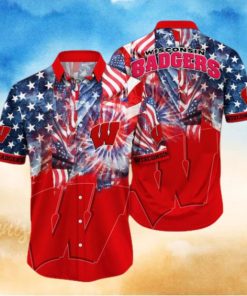 Wisconsin Badgers NCAA Flower Hawaii Shirt