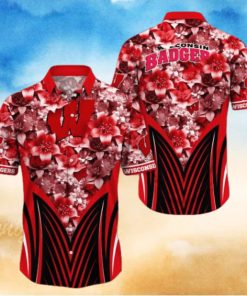 Wisconsin Badgers NCAA Hawaiian Shirt, Aloha Shirt Ver 1