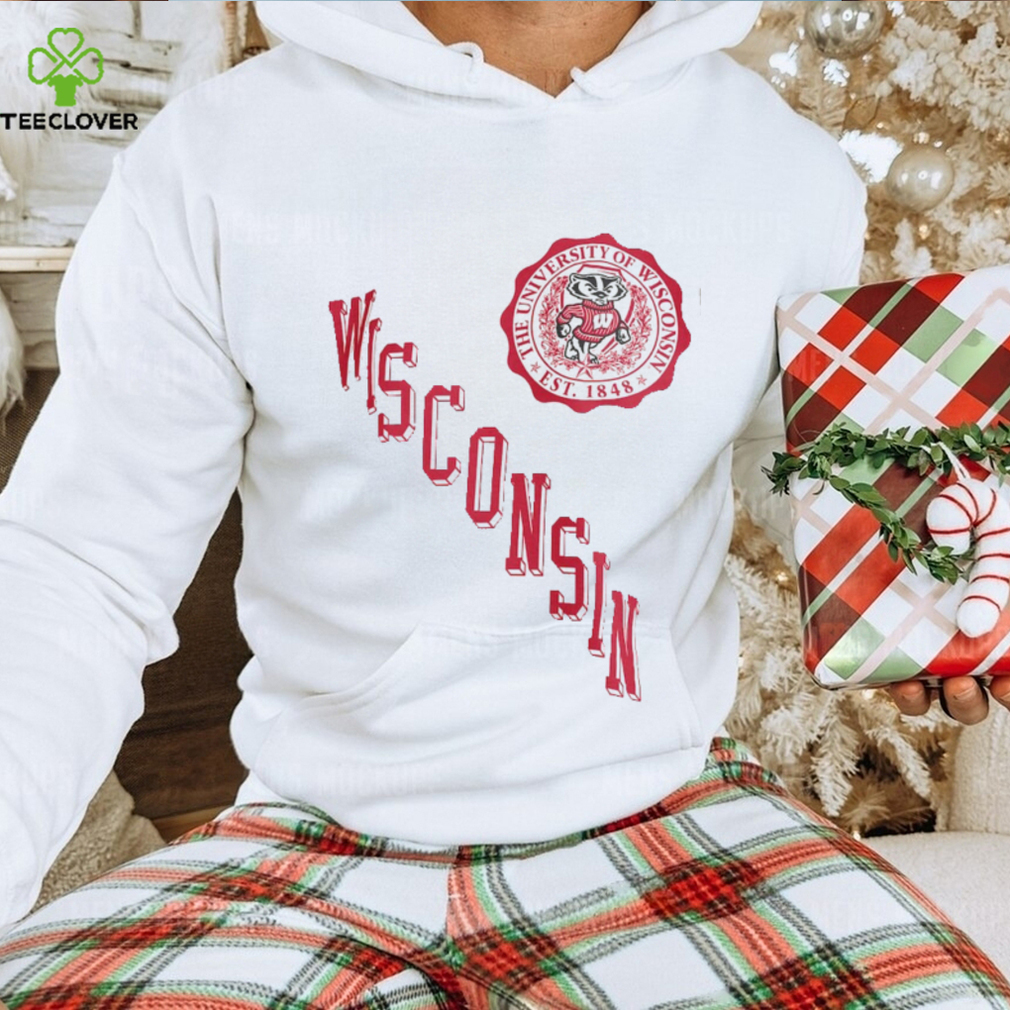 Wisconsin Badgers Pressbox Women’s Shoreline Sundown Pullover Sweatshirt   White Wisconsin Badgers Pressbox Women’s Shoreline Sundown Pullover Sweatshirt   White
