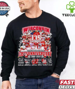 Wisconsin Badgers The Badgers 135th Anniversary 1889 2024 signature shirt