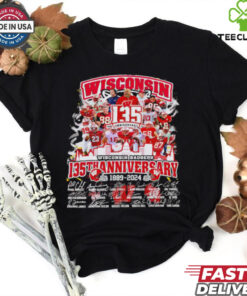 Wisconsin Badgers The Badgers 135th Anniversary 1889 2024 signature shirt