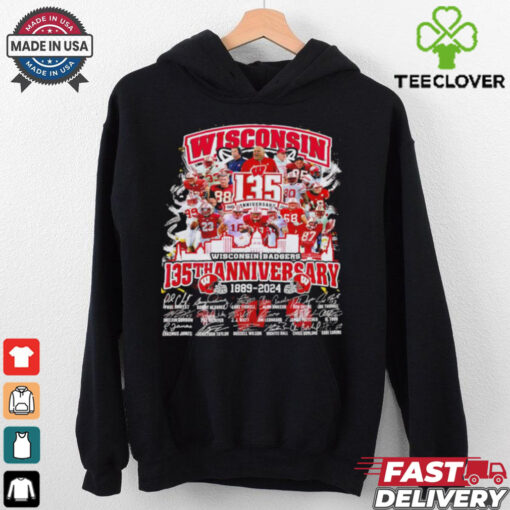 Wisconsin Badgers The Badgers 135th Anniversary 1889 2024 signature shirt