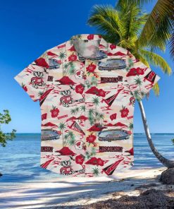 Wisconsin Badgers Thematic Stadium Print Hawaiian Shirt