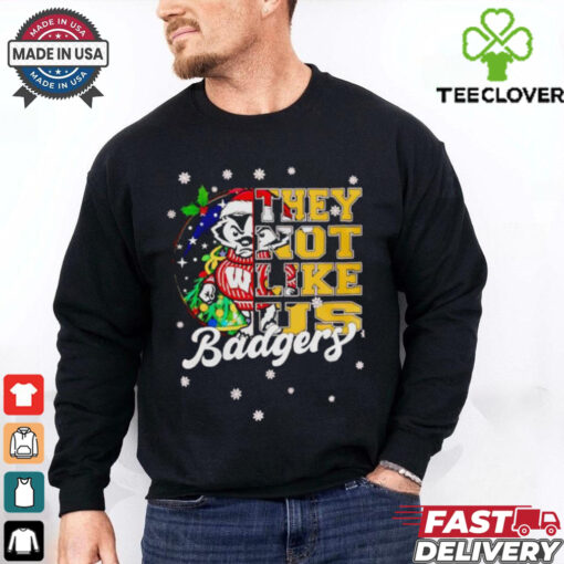 Wisconsin Badgers they not like us Christmas shirt