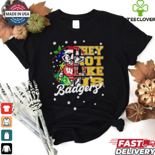 Wisconsin Badgers they not like us Christmas shirt