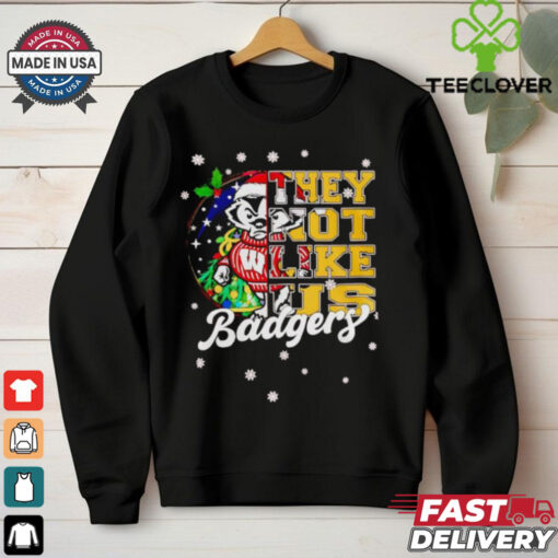 Wisconsin Badgers they not like us Christmas shirt