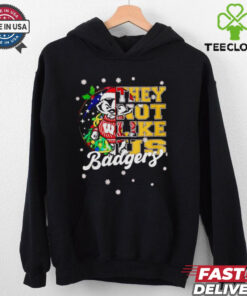 Wisconsin Badgers they not like us Christmas shirt
