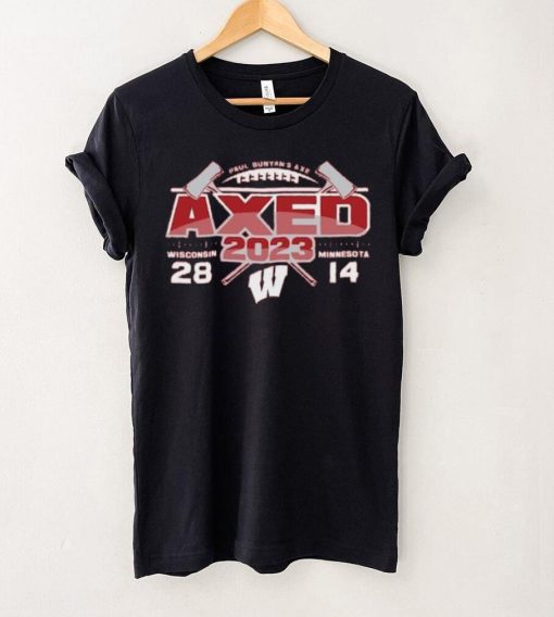 Wisconsin Badgers vs. Minnesota Golden Gophers Blue 84 2023 Paul Bunyan’s Axe Score T Shirt